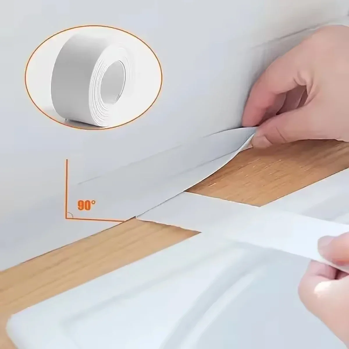 Waterproof PVC Self-Adhesive Tape for Bathroom, Sink & Kitchen