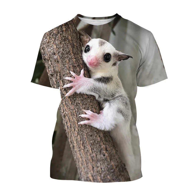 New Petaurus Breviceps T Shirt Ladies Cute Big Eyes Animal Maglietta A Maniche Corte Sugar Glider Unisex Casual Streetwear Top