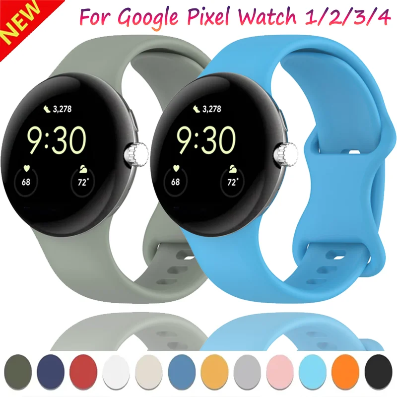 Premium Silicone Strap for Enhanced Comfort and Breathability - Universal Fit for Google Pixel Watch Accessories