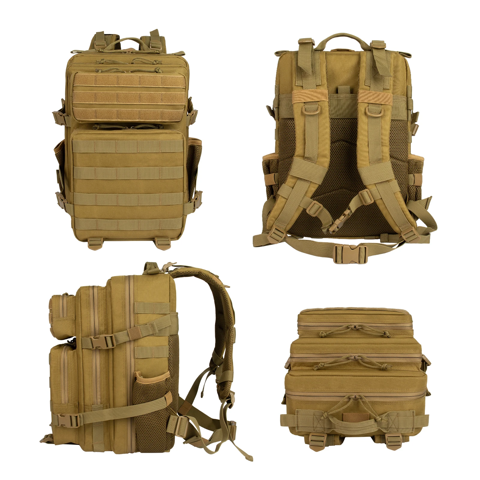 35l Tactical BackPack for Men Highland Assault Big Army Pack 3 Day molle bug out back with Water Cut back outdoor camping hiking