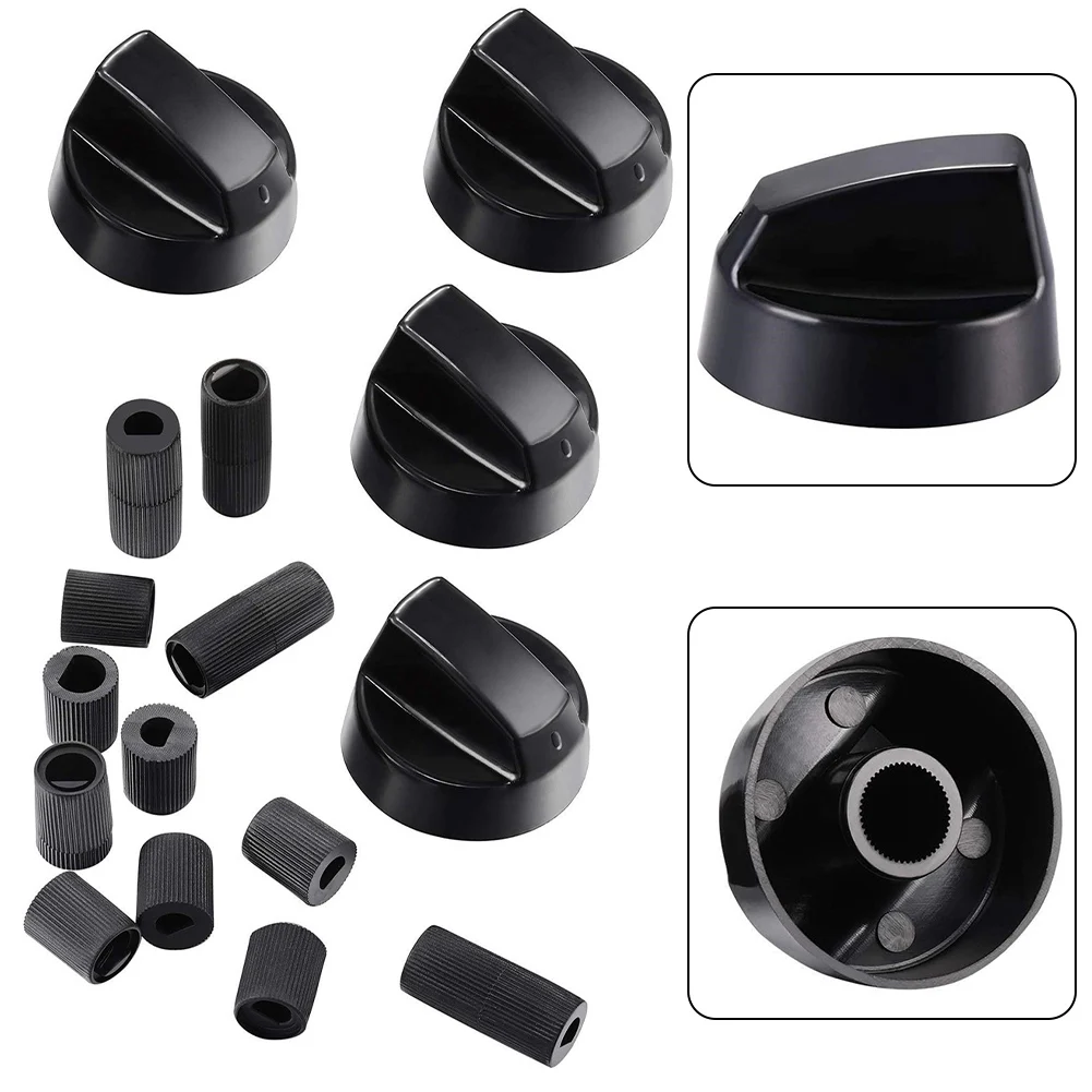 Stove Top Control Knobs 4 Sets for Home Kitchen Cookers
