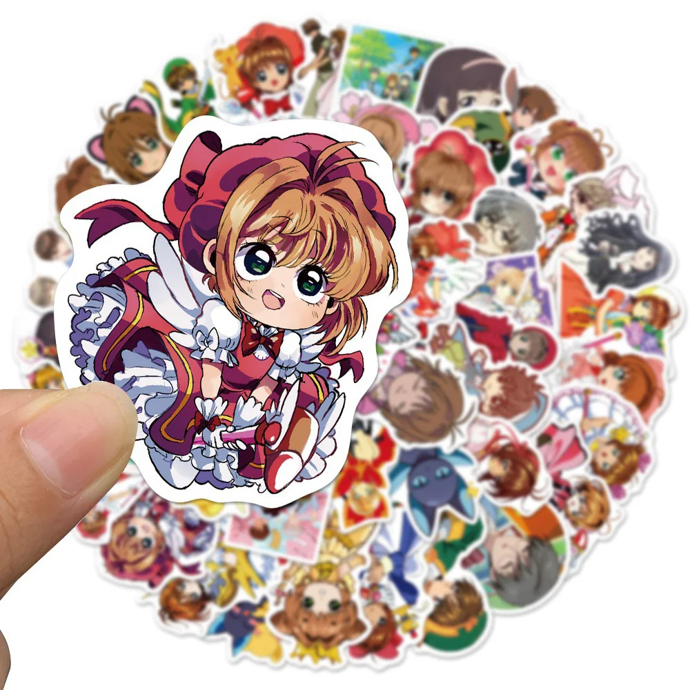  100pcs Kawaii Anime Lovely Stickers Girl Stickers Card Captor  Sakura Stickers : Toys & Games