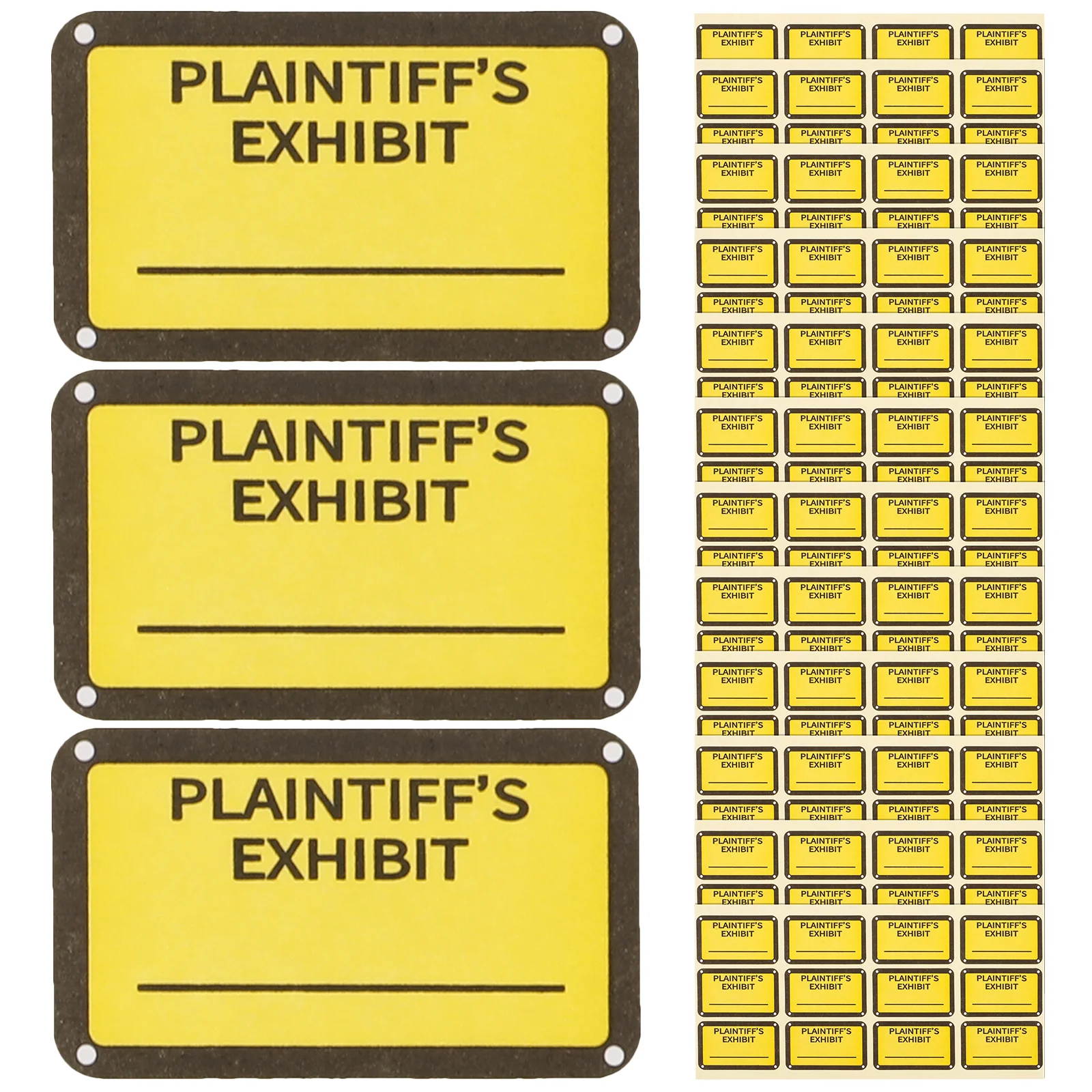 12 Sheets Exhibit Legal Labels Adhesive Legal Labels Labels Stickers Exhibit Labels Stickers