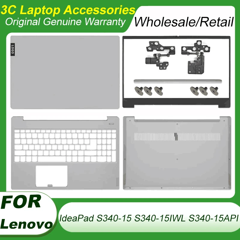 

New For Lenovo IdeaPad S340-15 S340-15IWL S340-15API Laptop LCD Back Cover/Front Bezel/Hinge Cover/Palmrest/Bottom Case Silver