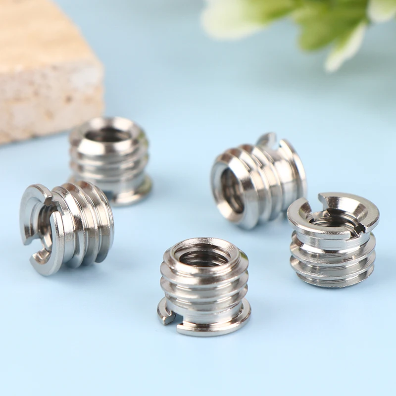 Camera screw nut 1/4 to 3/8 inch convert screws standard adapter quick release tripod mount adapter 5Pcs