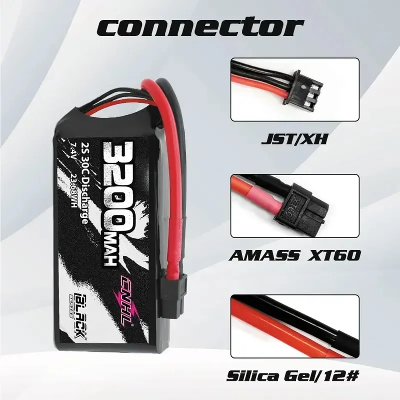 Batterie Lipo CNHL 2S 3S 4S 3200mAh 30C XT60 pour RC