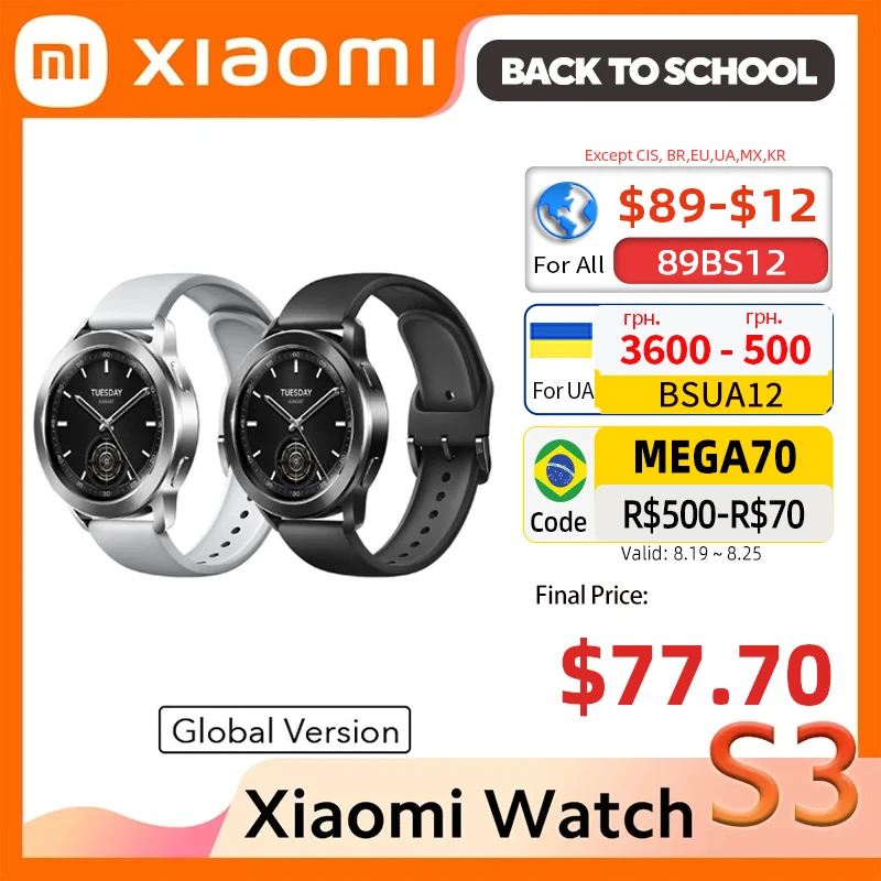 Smart Watch Xiaomi Watch S3 Global Version 150+ Sports Modes 1.43