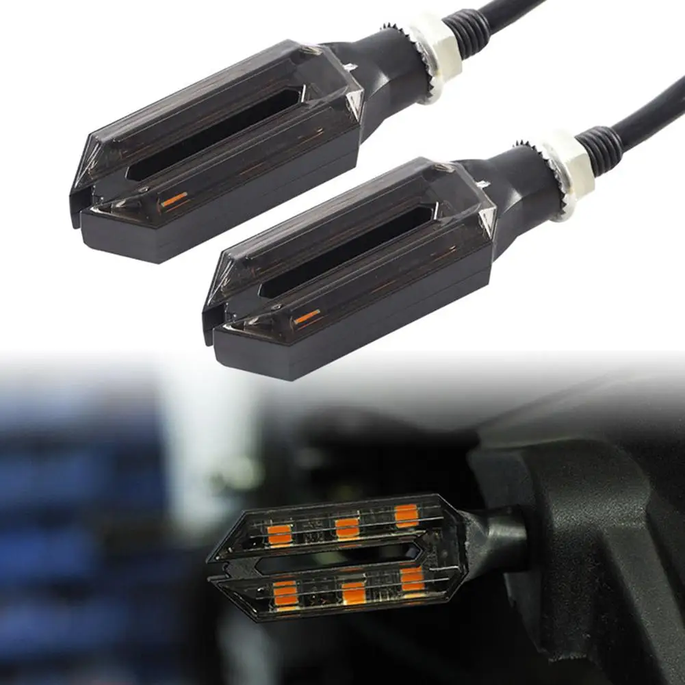 

1 Pair Motorcycle Turn Signals Light Led Indicator Lamp Double-sided Turn Signal Universal Modified Parts