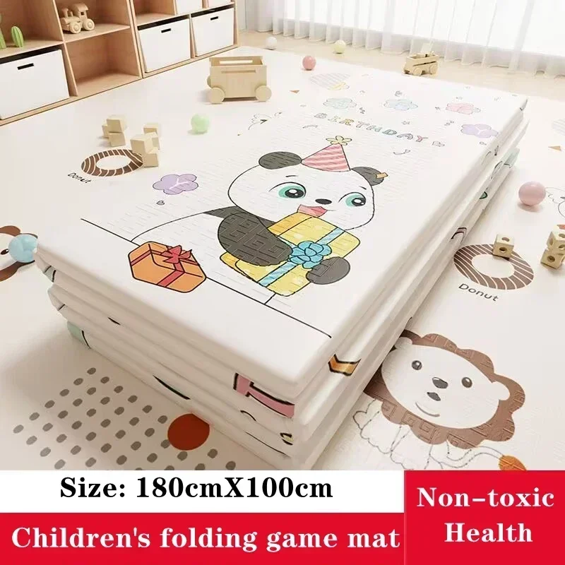 Foldable Baby Play Mat Non-Toxic Educational Children's Carpet in The Nursery Climbing Pad Kids Rug Activitys Games Toys 180*100