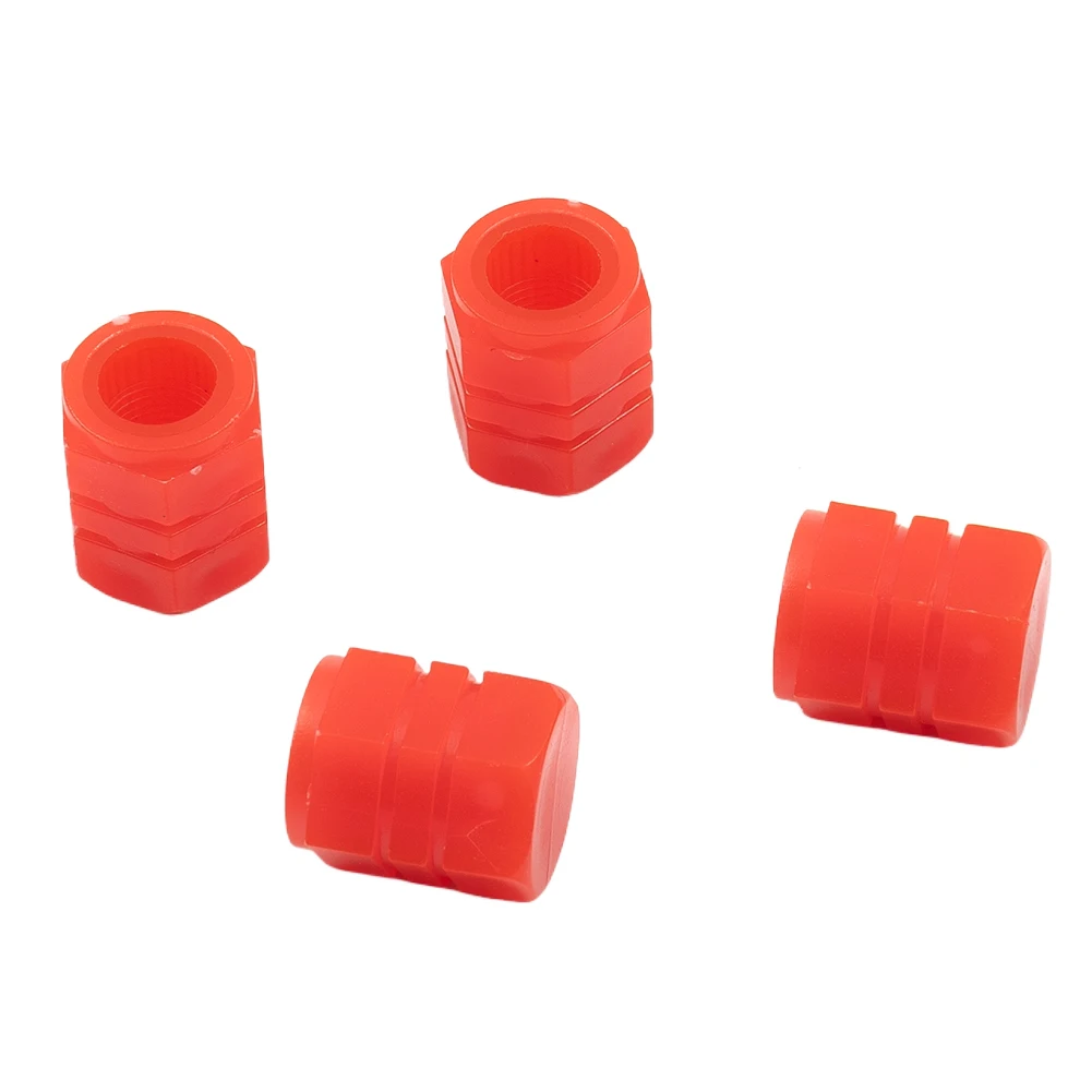 

Аксессуары, колпачки для стержней клапанов, колпачки для 4 стержней, колпачки для клапанов шин, 4 шт./комплект, красные блестящие зеркальные для стандартных клапанов