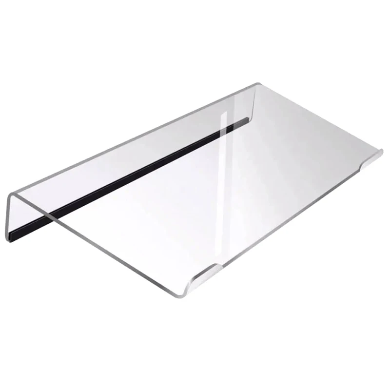 아크릴 컴퓨터 키보드 스탠드 78 키 키보드 라이저 리프트 트레이 미끄럼 방지 투명 데스크탑 키보드 홀더 사무용품