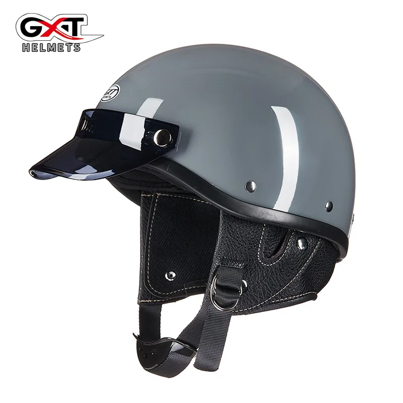 

Dot Approved Open Face Motorcycle Helmet Racing Half Face Vintage Motorbike Casque Scooter Bike Jet Crash Moto Helmet Casco Moto