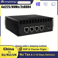 Firewall mini pc celeron n5105 n5095 quad core 4 * intel 2.5g lans 2 * ddr4 nvme AES-NI pfsense roteador dispositivo de segurança de rede