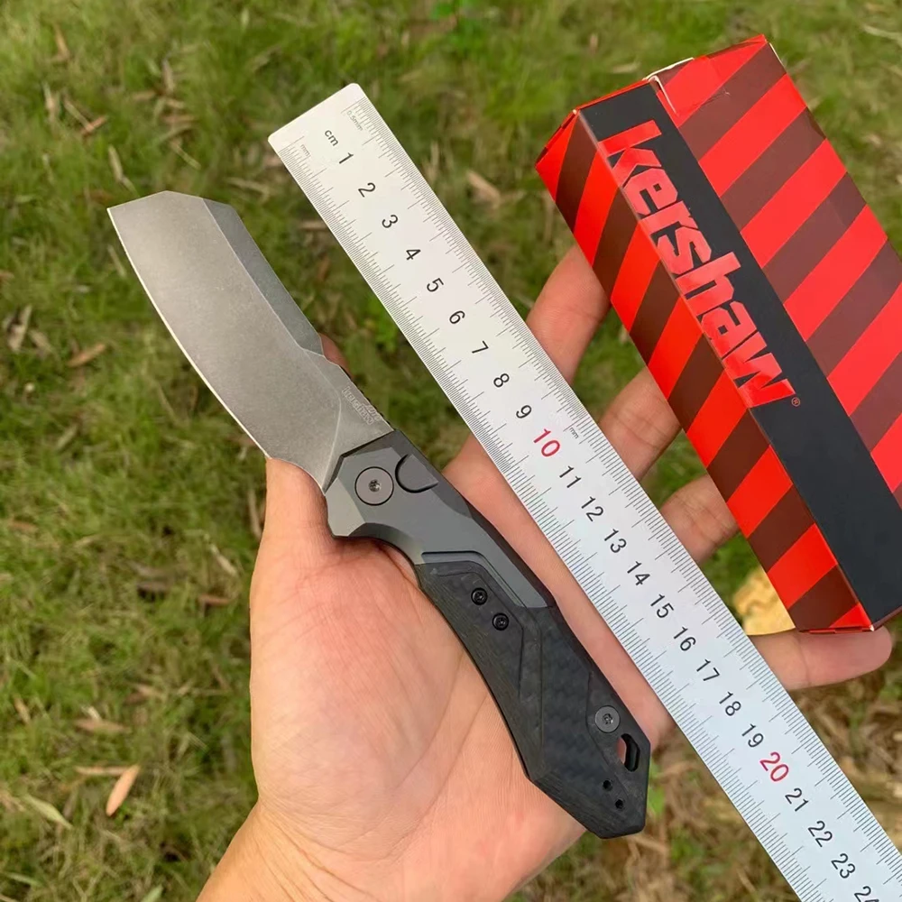 

Kershaw 7850 Camping Pocket Outdoor Folding Knife CPM154 Blade Aviation Aluminum+Carbon Fiber Handle Survival Tactical EDC Tools