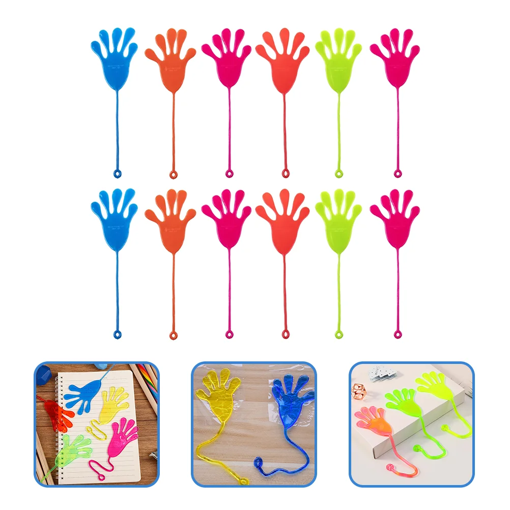

Party Sticky Hand Toys For Prank For Kids Stretchy Sticky Hand Toys For Prank Toys for Children Gift (Random Color)