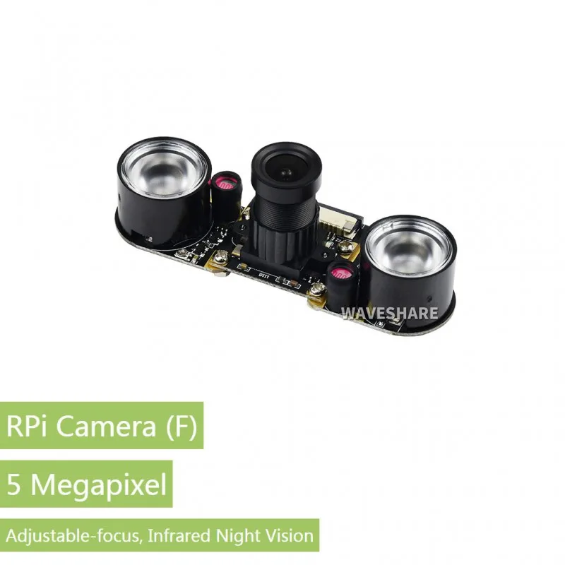 

RPi Camera (F), Raspberry Pi Camera Module, Supports Night Vision, Adjustable-Focus