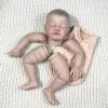 MRB 20inch Already Painted Reborn Doll Parts August Sleeping Baby 3D Painting with Visible Veins Cloth Body Included 4