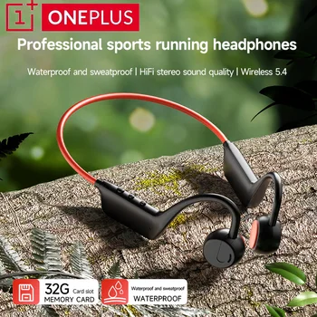 Alternative view of OnePlus-auriculares Bluetooth de conducción ósea, inalámbricos, abiertos, manos libres, deportivos, resistentes al…