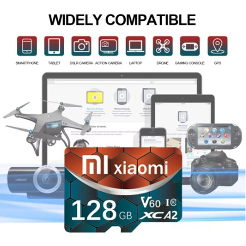 XAIOMI 2TB Mini Memory Card 128GB Class 10 V30 TF Card 1TB SD Card 512GB High Speed Micro TF SD Card 256GB For Nintendo Switch