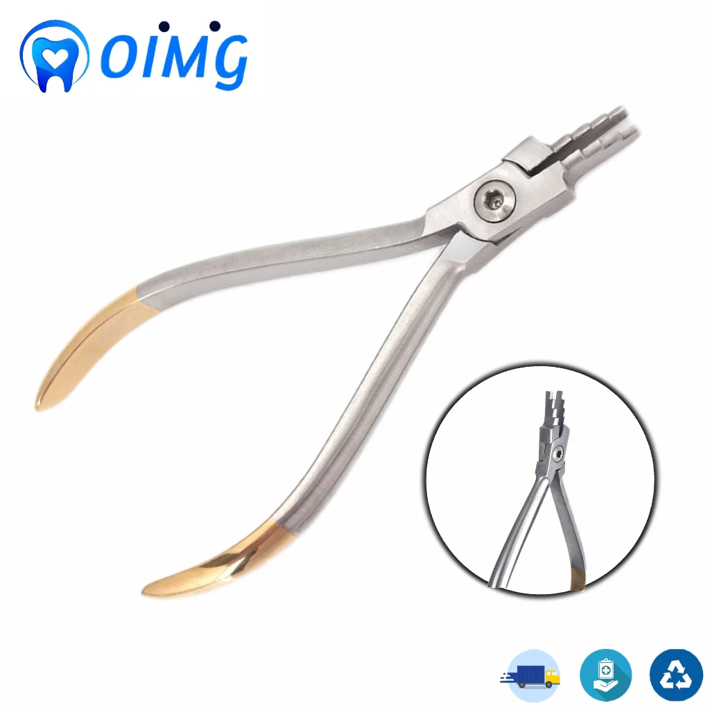 

Dental Maximum for wire diameter 0.7mm Orthodontic Torque Bending Plier Wire Loop Forming Plier Nance Plier Stainless Steel