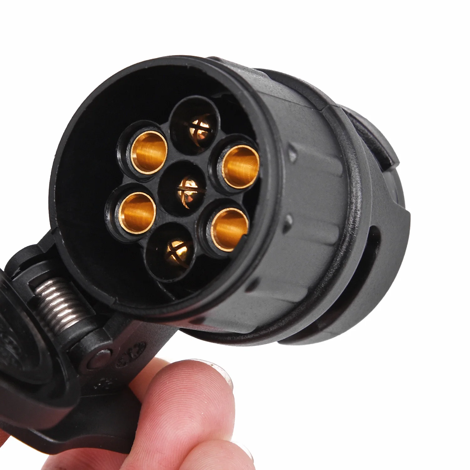 

13 Pin To 7 Pin Trailer Plug Adapter Converter - Brand New, High Quality Plastic, Black, 12V Input, 76.55cm Dimension