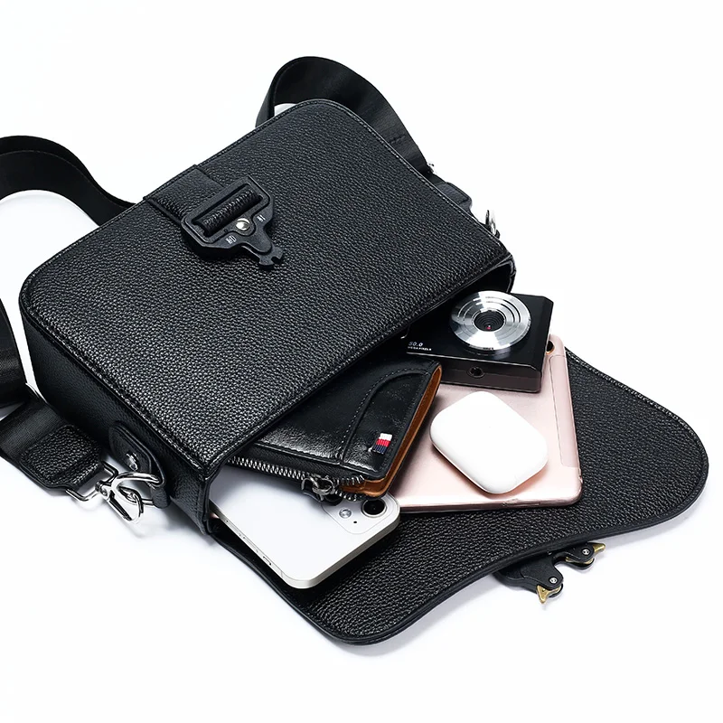 High-End Men’s PU Leather Crossbody Sling Bag
