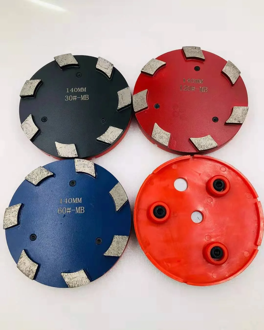 3 pcs 4" 5.6" 5 Segments Circular Klindex Diamond Grinding Blocks 100 140mm Concrete Granite Marble Abrasive Discs Disks