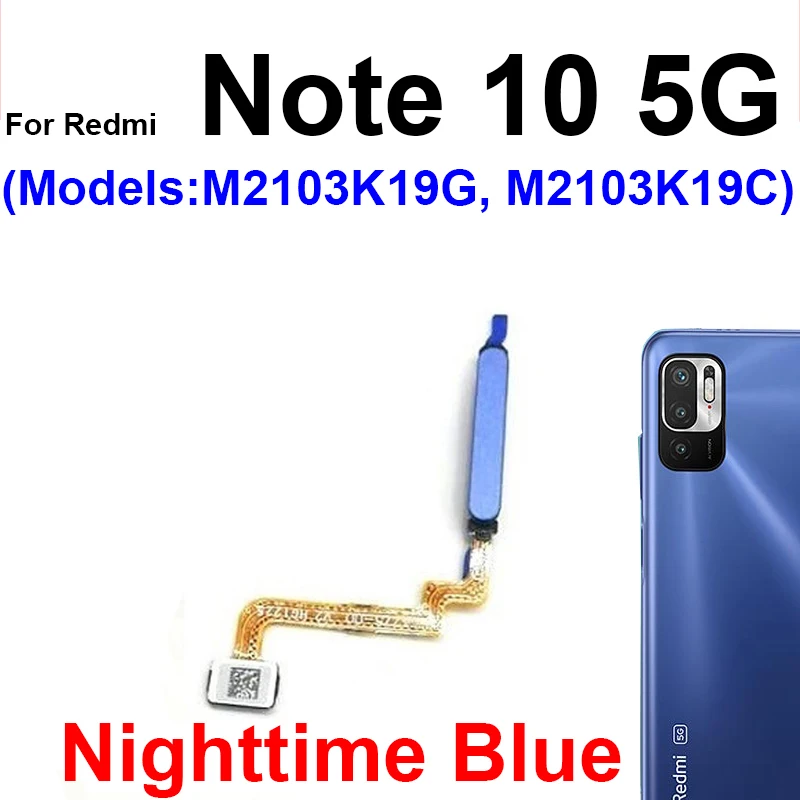 Capteur D'empreinte Original Pour Xiaomi Redmi Note 10 5G - Pièce De Rechange Neuve