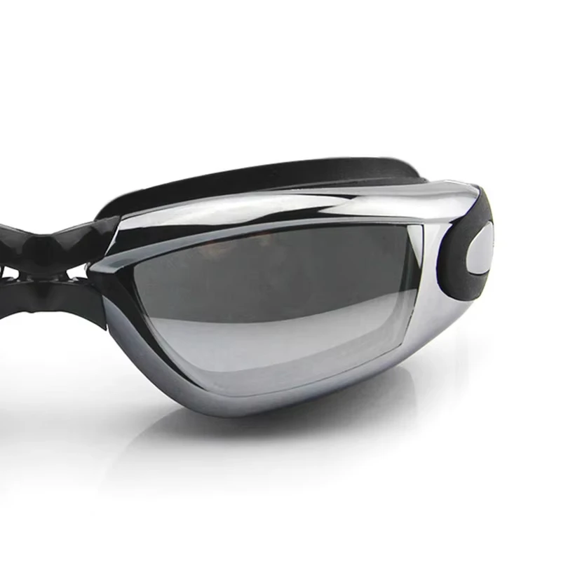Swimming Goggles For Men Women Anti-Fog Uv Prescription Waterproof Silicone Adjust Swim Pool Eyewear Adults Kids Diving Glasses - 3