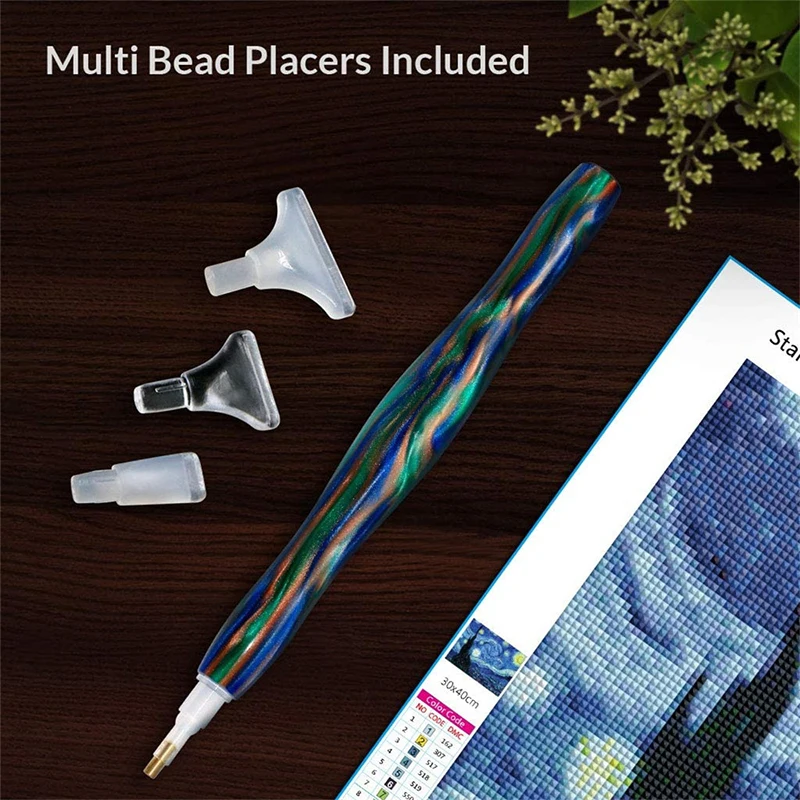 5D Diamond Painting Pens Anti-Slip Diamond Painting Mat Cross Stitch Embroidery DIY Craft Accessories Resin Point Drill Pen Tool