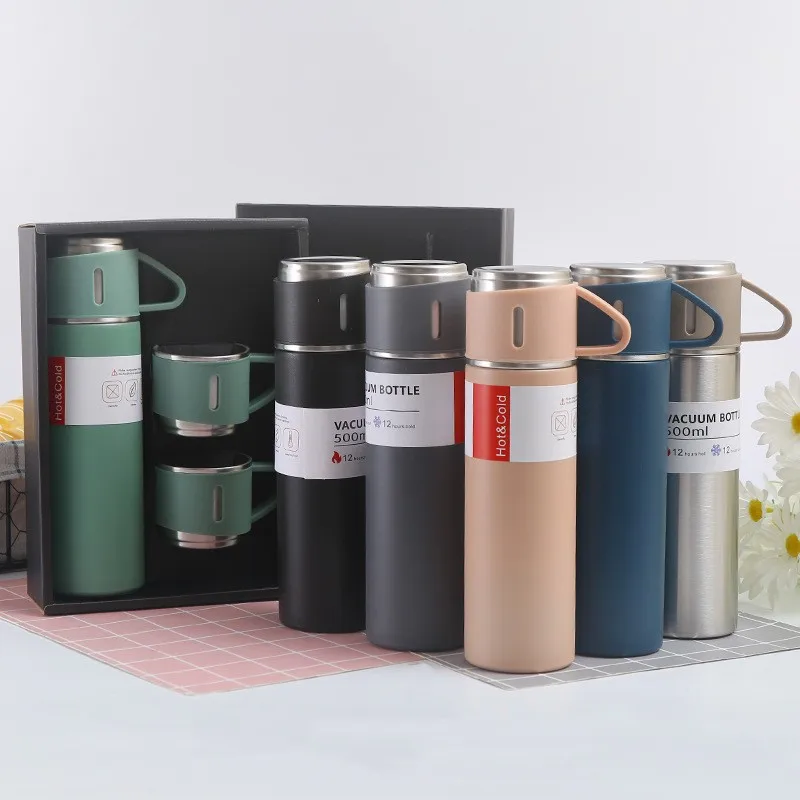 Frasco De Vacío De Acero Inoxidable De Grado Alimenticio, Frasco De Vacío De Gran Capacidad, Frasco De Vacío Creativo De Leche, Frasco De Vacío De Viaje, Té Y Café, Frasco De