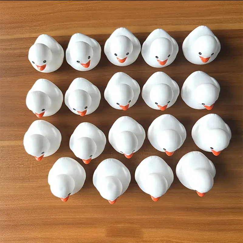 1-100 pcs White Rubber Ducks, Toys Squeaky Rubber Ducks Cute Float Duckies for  Birthday Party Favors Class Prizes Car Decor 5