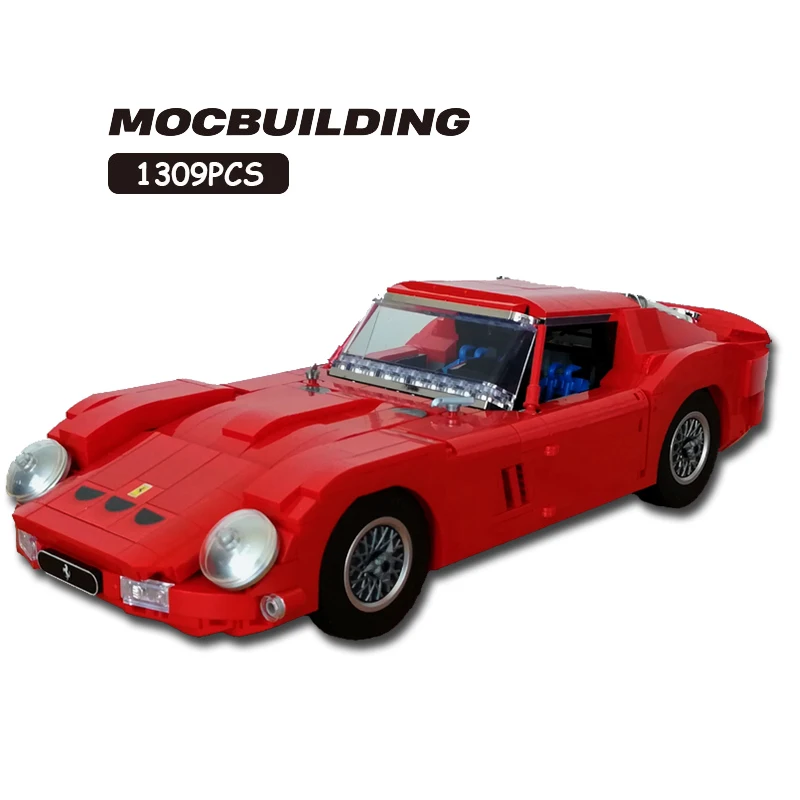 Конструктор MOC Ferrari 250 GTO (1962) масштаб 1:13 5 1309 шт. |