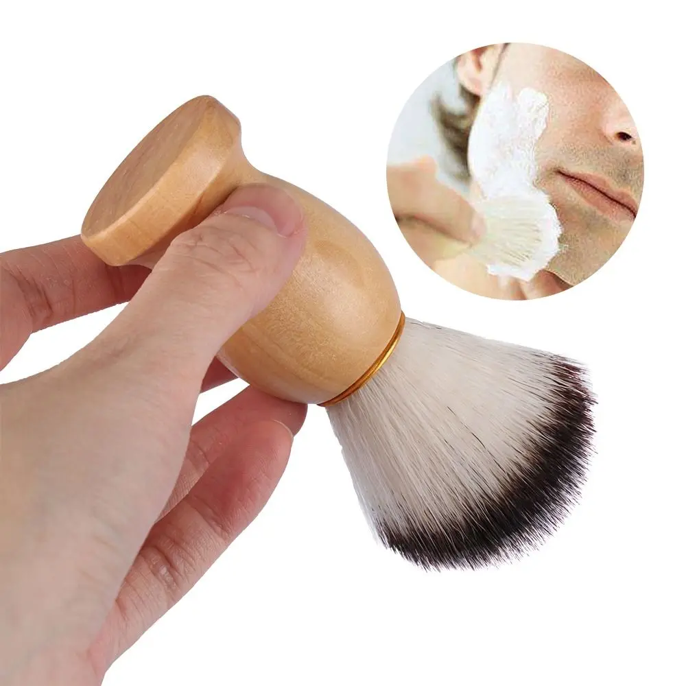 

Hot Sale Wood Handle Razor Brushes Mustache Men's Shaving Brush Facial Beard Cleaning Badger Hair