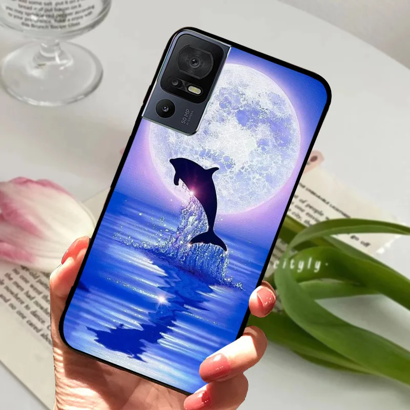 Sleek Black Bumper Silicone Soft TPU Phone Case - Protective Fashion Cover 2023