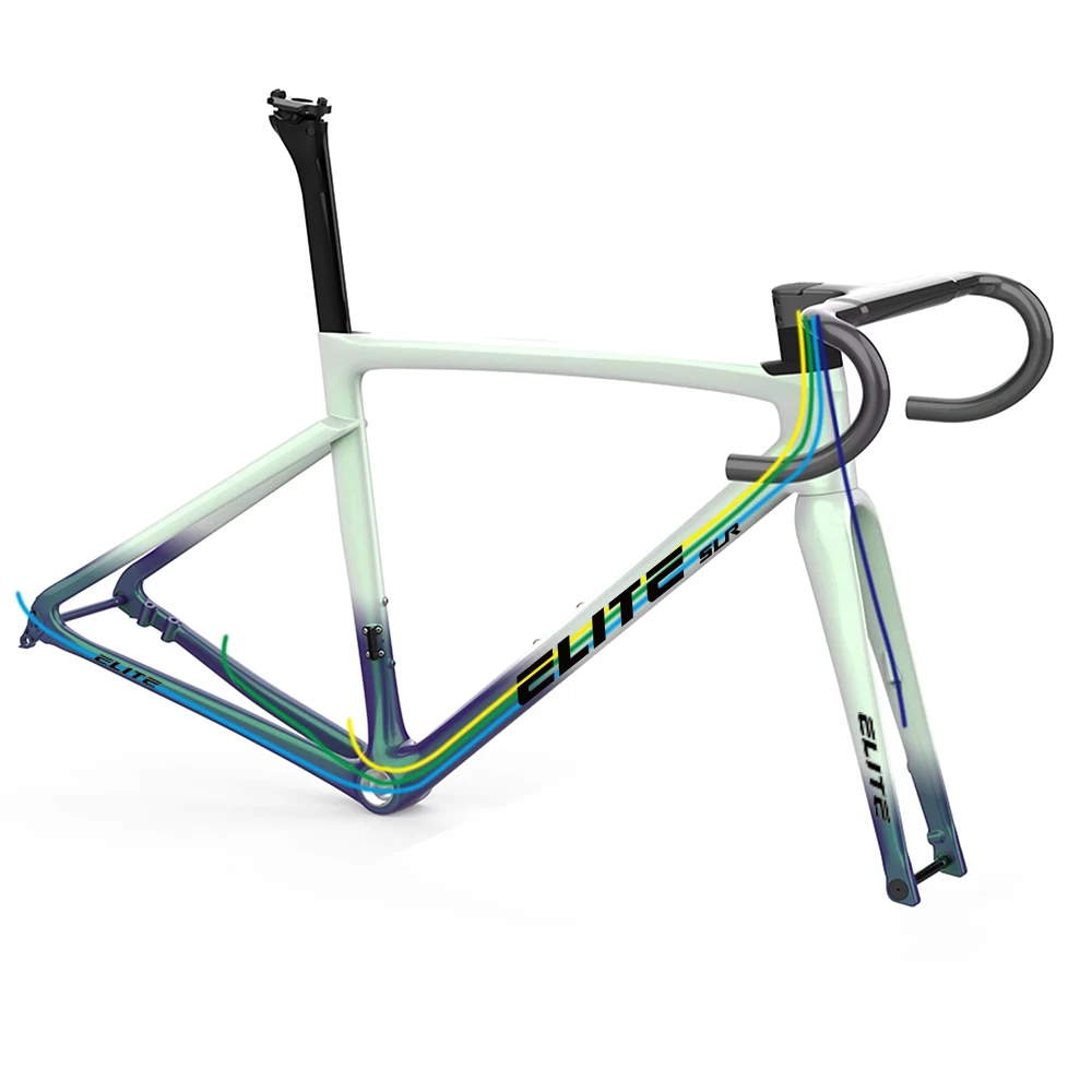 Acquista ELITE-telai per bici da strada, telaio a disco in carbonio, parti  in bicicletta, completamente nascosti, tutti i cavi interni, luce, nuovo  arrivo, BB68 su Aliexpress per . Trova altri ...