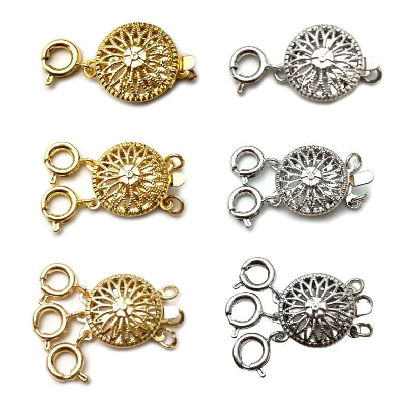 

Multi Strands Clasp Necklace Layering Clasp Separator Stackable Chain for Women