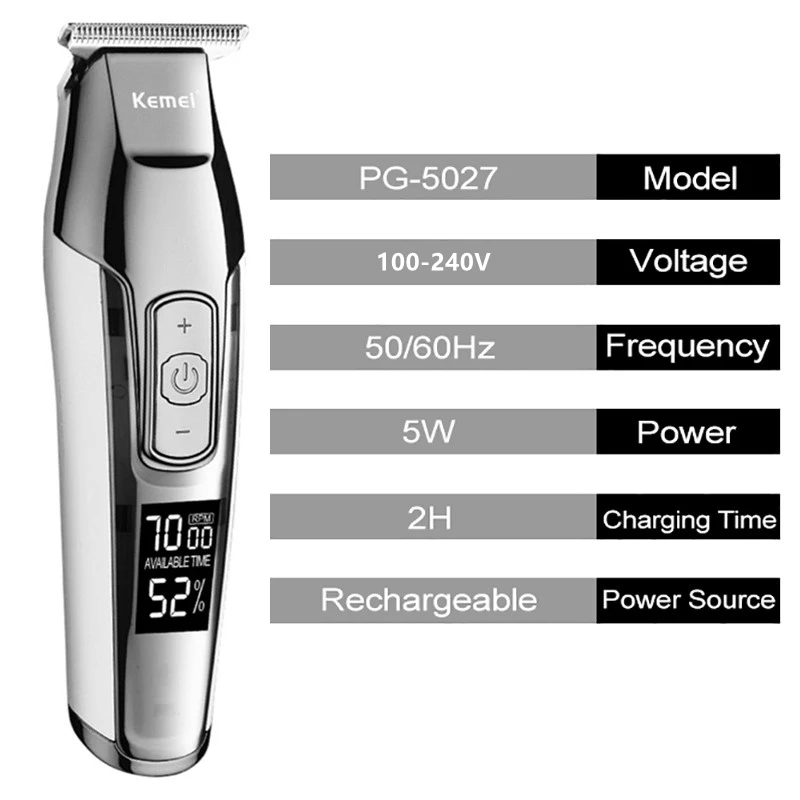 Hair trimmer hair clipper Hair Trimmer for Men Beard Grooming Hair Clipper Edge Rechargeable Electric Cutting Machine Barber