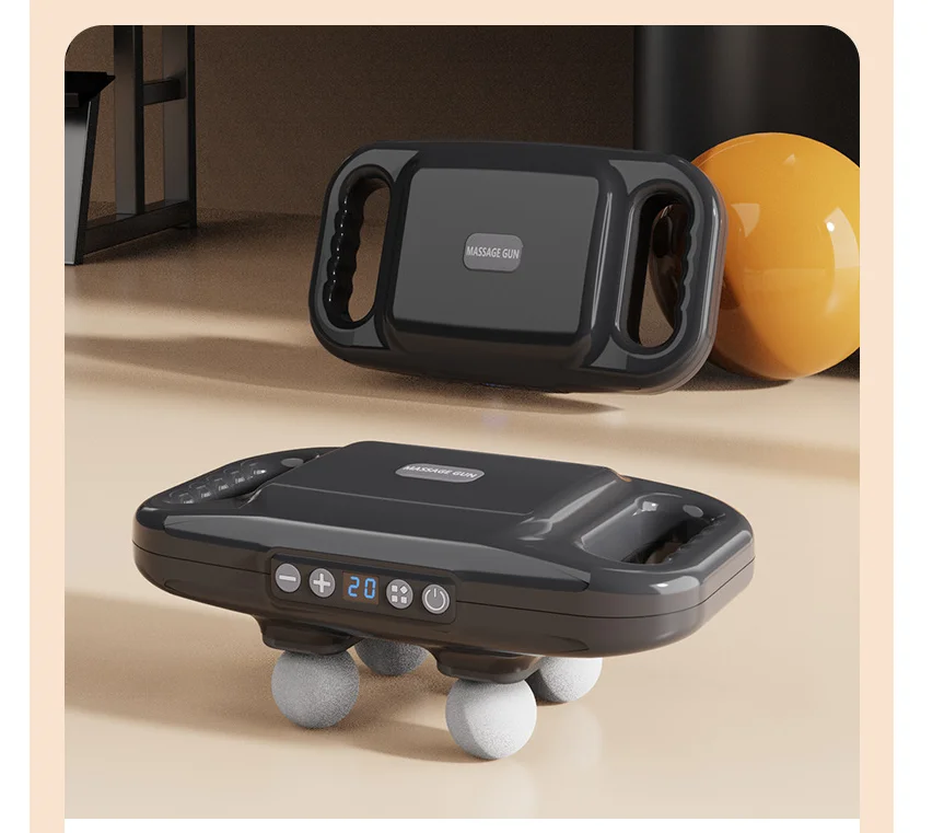 Description Picture 5 of item4 Massage Heads 2000mah Rechargeable Cellulite Remove Anti Fatigue Daily Relax Mini Body Gun Massager