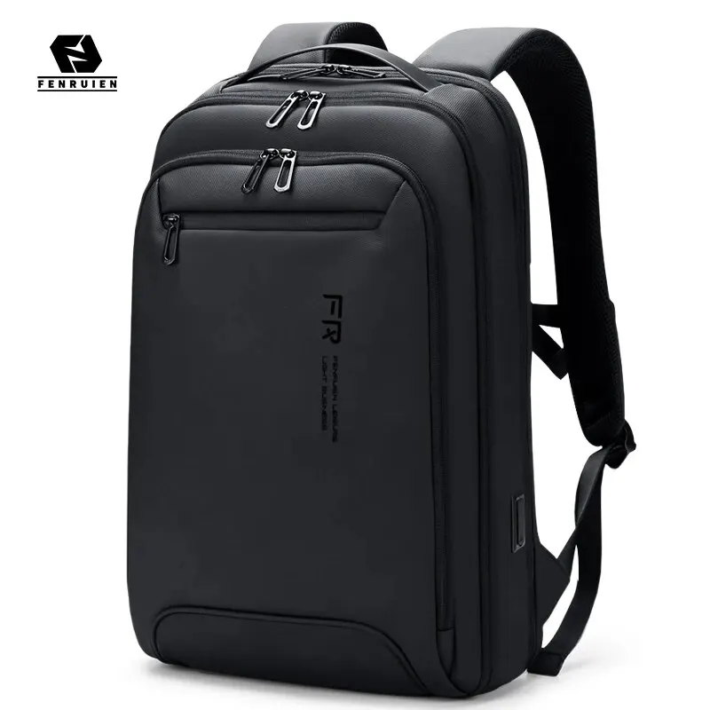 Fenruien Slim 15.6 Inch Laptop Backpack Multifunction Casual Business Men's Backpack USB Charge Fashion School Backpacks Unisex