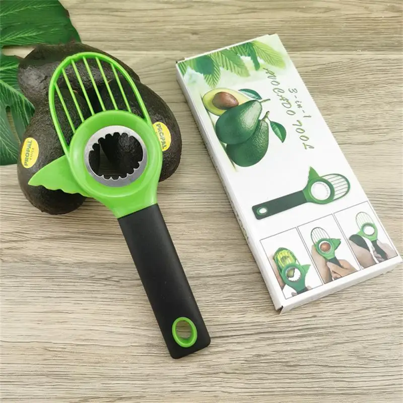 Avocado Slicer 3 in 1, Avocado Tool with Silicon Grip Handle