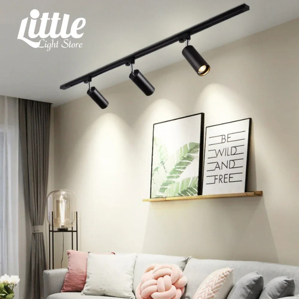 

Светодиодный потолочный светильник с поверхностным креплением, 5 Вт, GU10, трековое освещение, вращение на 360 °, домашний фон, пятна, светильник Трековый светильник