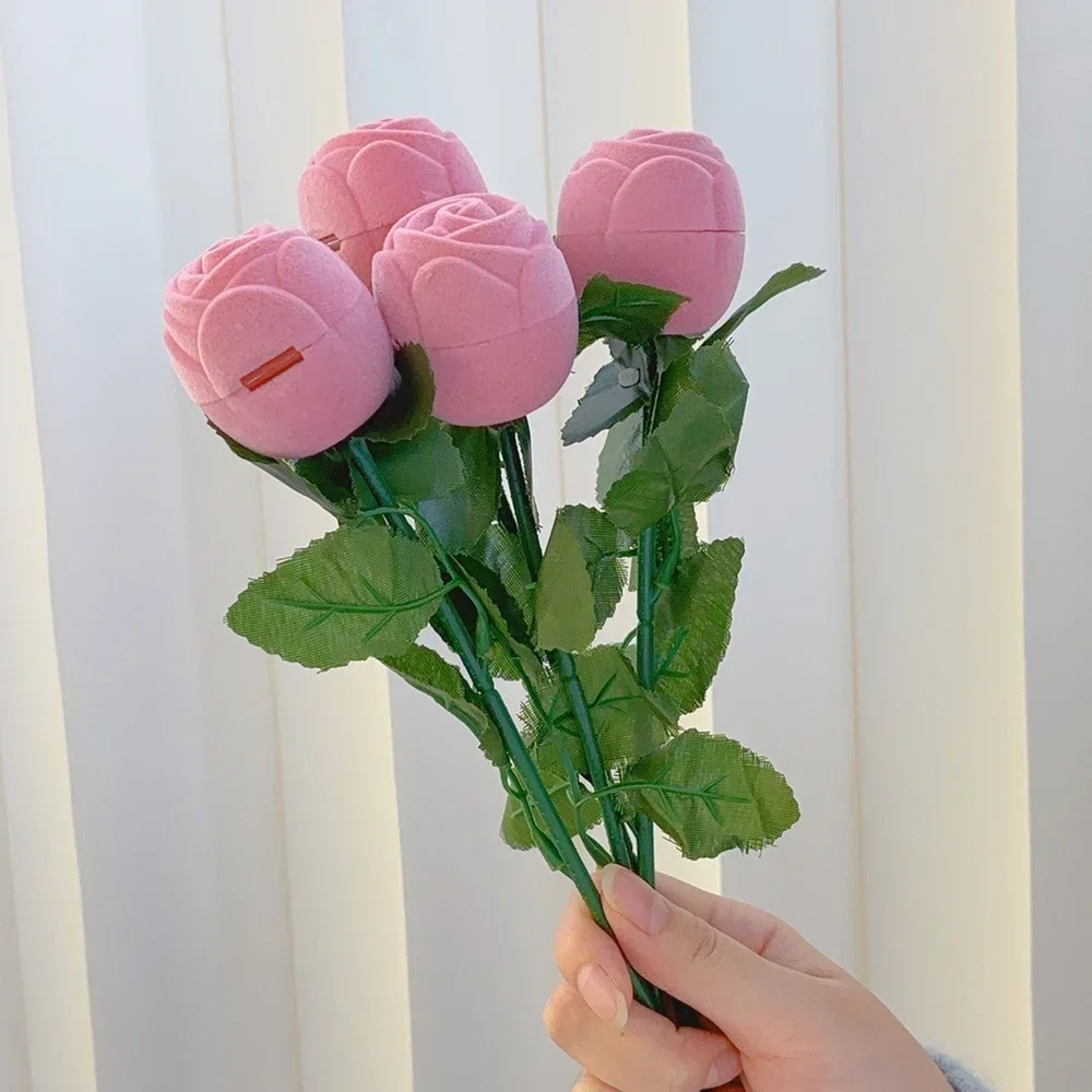 2025 caja de joyería de regalo de san valentín, collar de amor de corazón con joyería de flor rosa, colocción de regalo para novia, caja de paquete para mamá 2025 Caja de joyería de regalo de San Valentín, collar de amor de corazón con joyería de flor rosa, colocción de regalo para novia, caja de paquete para mamá 4