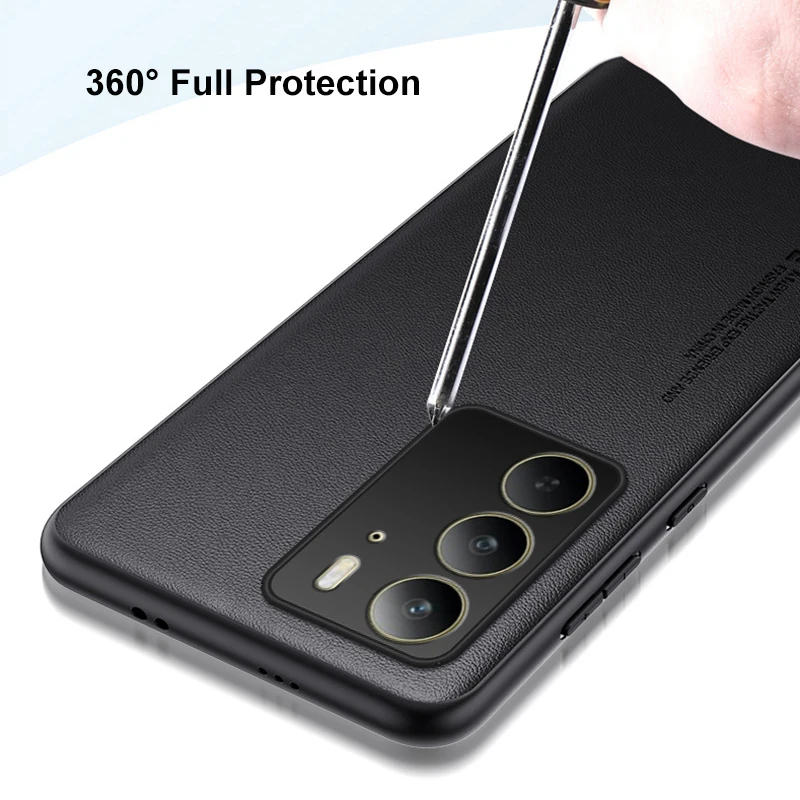 Luxury PU Leather Shockproof Phone Case with Full Protection