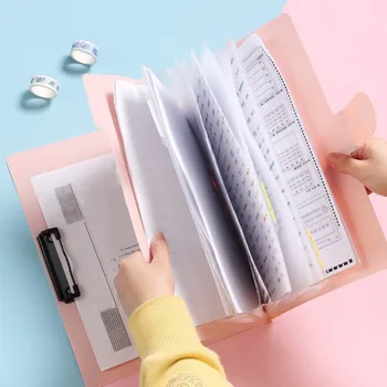 Cartella di file espandibile a 8 tasche Organizzatore di file multistrato A4 Impermeabile con portablocco Borsa per documenti Materiale scolastico