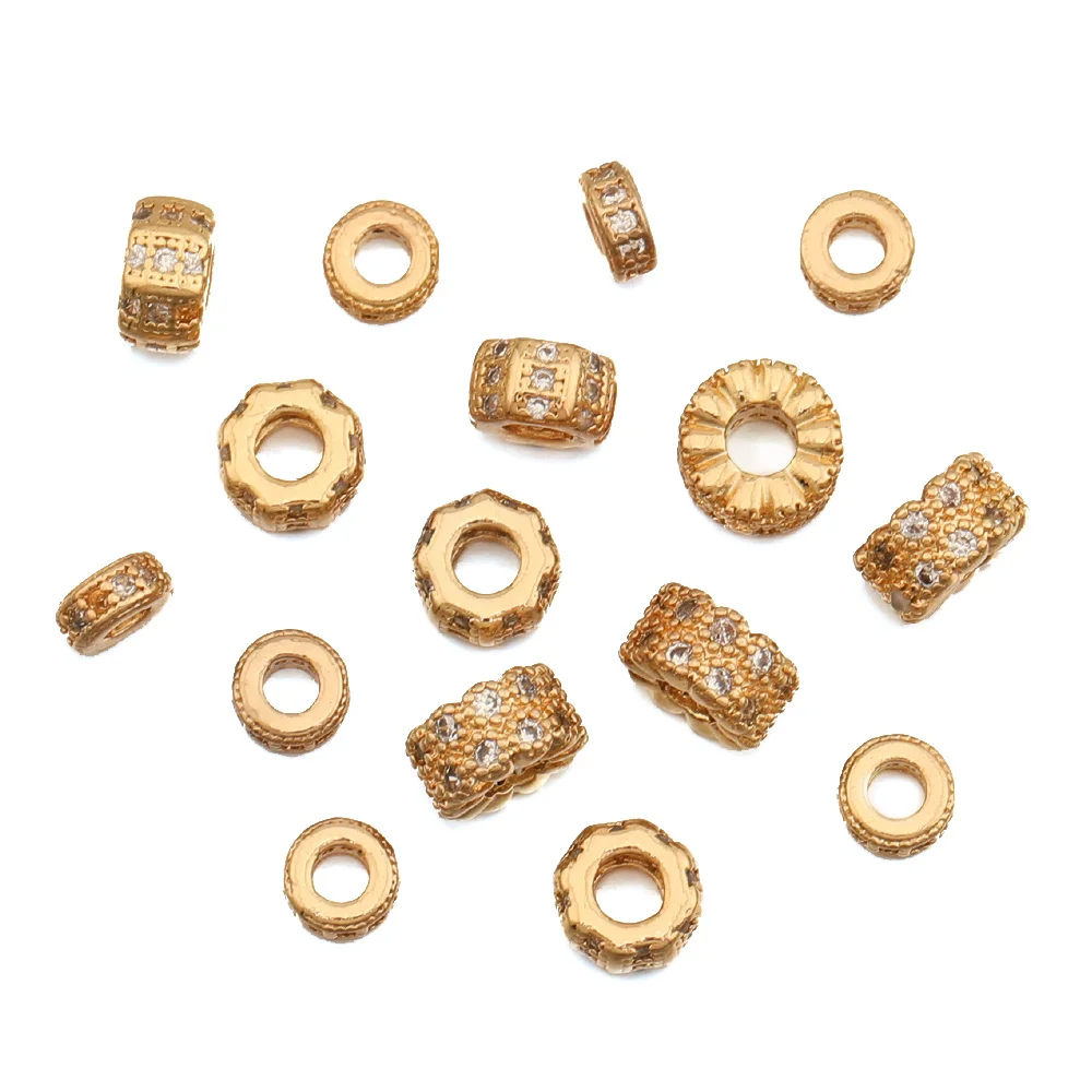 Cordial Design 8*8MM 50Pcs Jewelry Spacer/Cylinder Shape/Genuine Gold Plating/Jewelry Findings & Components/DIY Beads/Hand Made - cordial