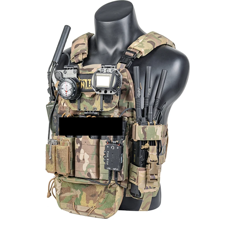 

FCPC V5 Laser Cutting Lightweight Tactical Vest Set BK MC MCBK