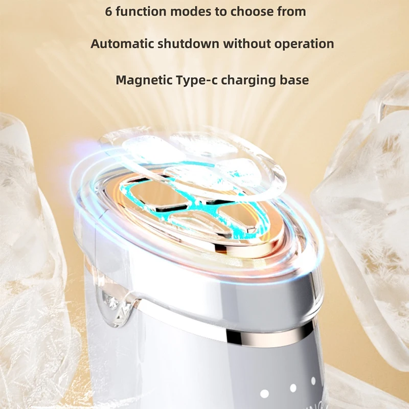 Skin Heating Vibration Massage Device Micro-Current Face Massager Facial Skin Eye Face Care Beauty Instrument For Women Men facial massager,facial massage instrument,beauty instrument