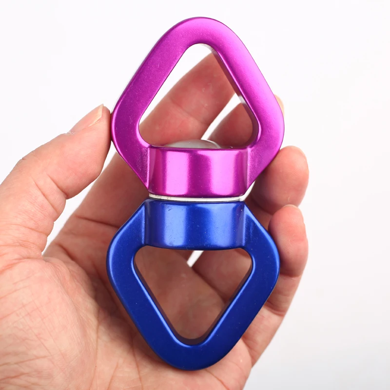 

30KN Yoga Accessories Swivel Connector Carabiner Universal Ring Gimbal climbing Rotary Connector Rotational Hammock Spinner Rope