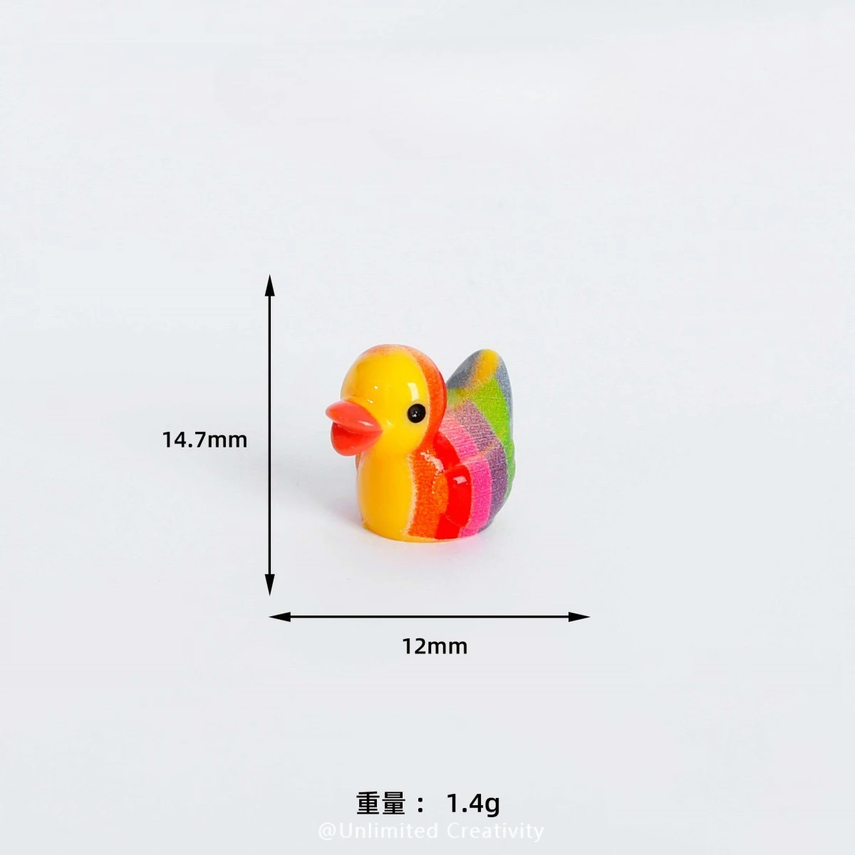 10-100pcs Mini Resin Colorful Ducks Tiny Ducks Set for Potted Miniature Decoration Garden Dollhouse Cake Decoration DIY Party 5